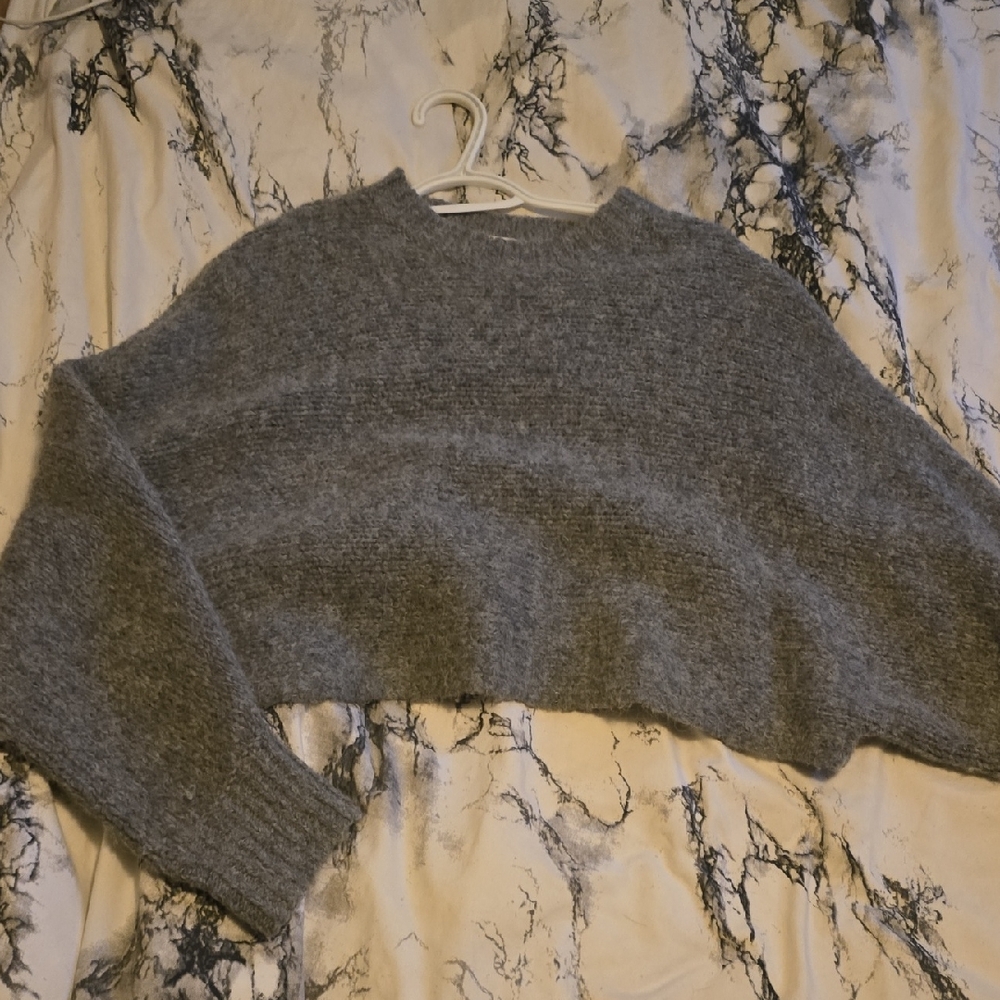 Wilfred Heather Gray Crew Neck Sweater